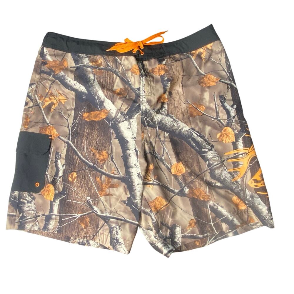 Legendary Whitetails Camo Swim Trunks Beach Cruise Vacation Men's Size 2XL